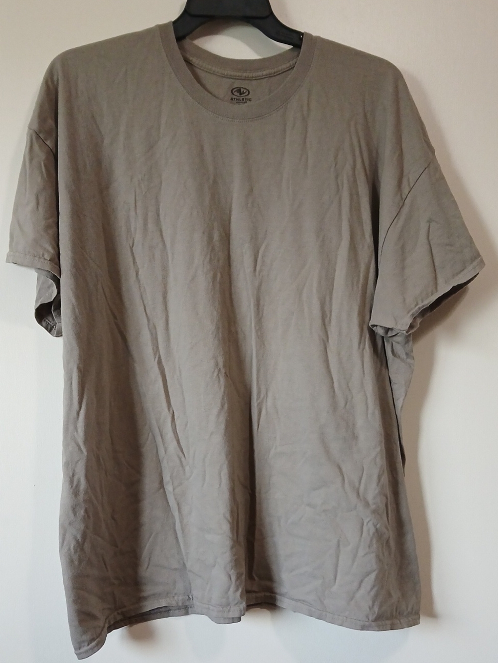 Athletic Works Men's 3X Taupe Cotton Active Tee